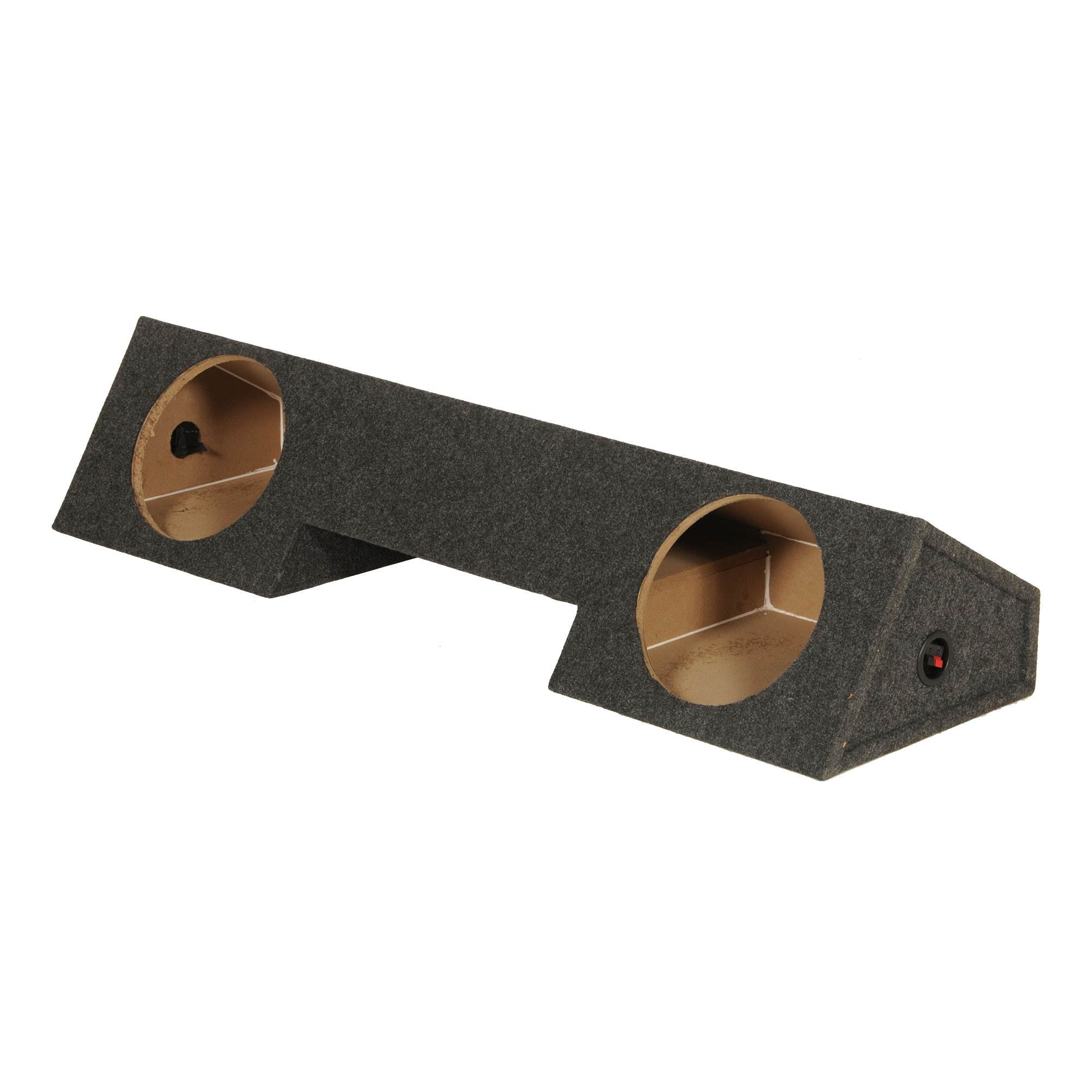 Q Power Dodge Ram X Cab 1996-2001 Dual 10" Forward Firing Subwoofer Box (2 Pack)