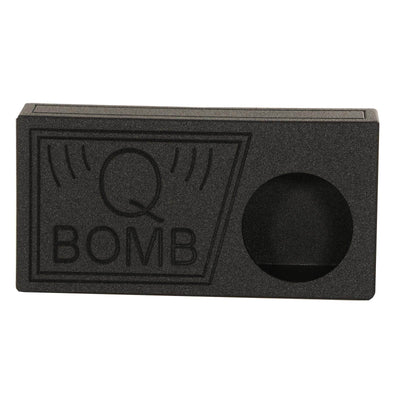 QPower QBomb 10" Single Vented Subwoofer Box with Black Bedliner Spray (2 Pack) - VMInnovations