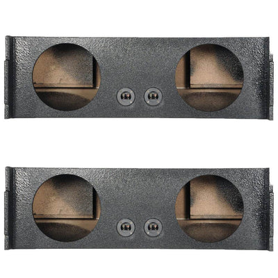 Q Power 2 Hole 12 Inch Car Audio Vented Subwoofer Enclosure for SUV (2 Pack)