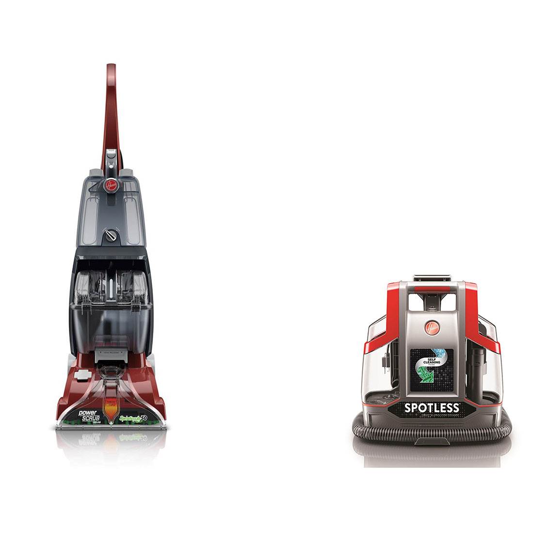 Hoover Power Scrub Deluxe Vacuum & Spotless Portable Carpet Upholstery Cleaner - VMInnovations
