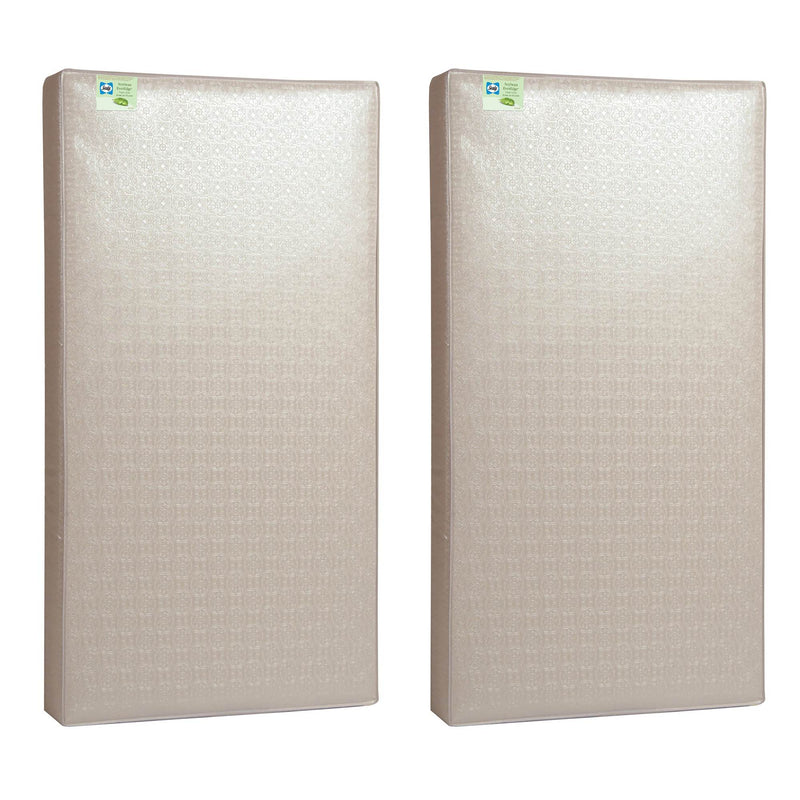 Sealy Infant and Toddler Soybean Everedge Foam Crib Nursery Mattress (2 Pack)