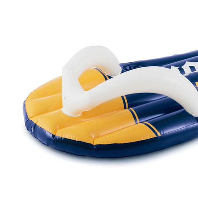 Corona Beer Inflatable Flip Flop Swimming Pool Floats with Cupholders (6 Pack)