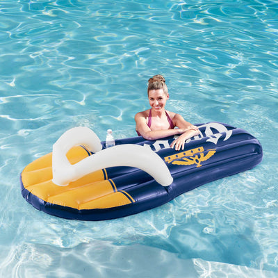 Corona Beer Inflatable Flip Flop Swimming Pool Floats with Cupholders (6 Pack)