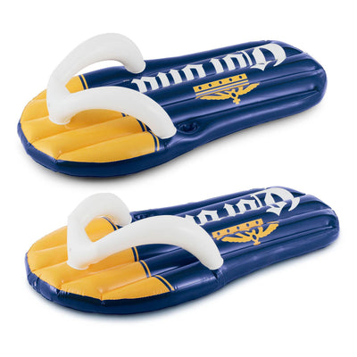 Corona Beer Inflatable Flip Flop Swimming Pool Floats with Cupholders (6 Pack)