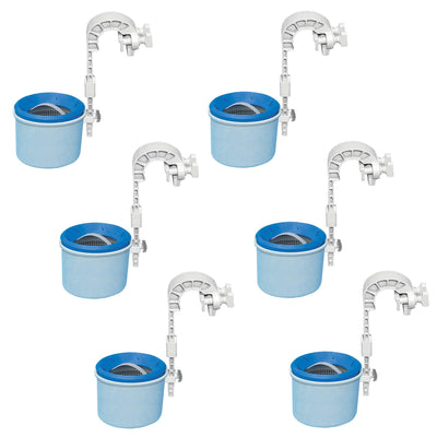 Intex Deluxe Wall Mounted Swimming Pool Surface Automatic Skimmers (6 Pack)