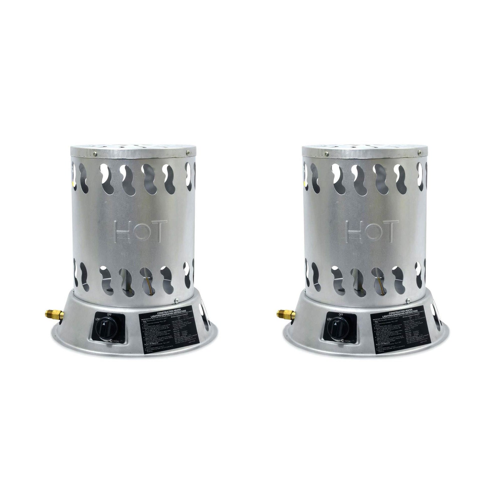 Mr. Heater 25000 BTU Convention Outdoor Propane Garage Space Heater (2 Pack) - VMInnovations