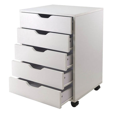 Winsome Halifax Durable Composite Wood Storage Cabinet, White (Used)
