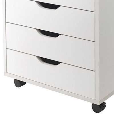 Winsome Halifax Durable Composite Wood Storage Cabinet, White (Used)
