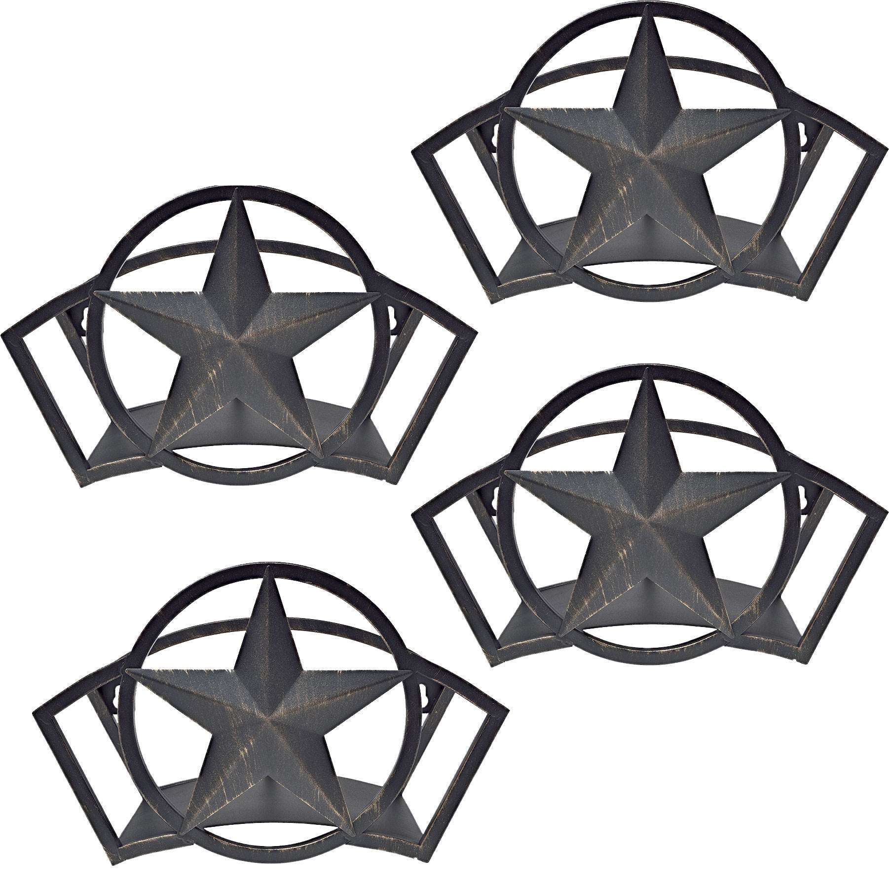Liberty Garden Decorative Liberty Star Garden Hose Butler Wall Storage (4 Pack)