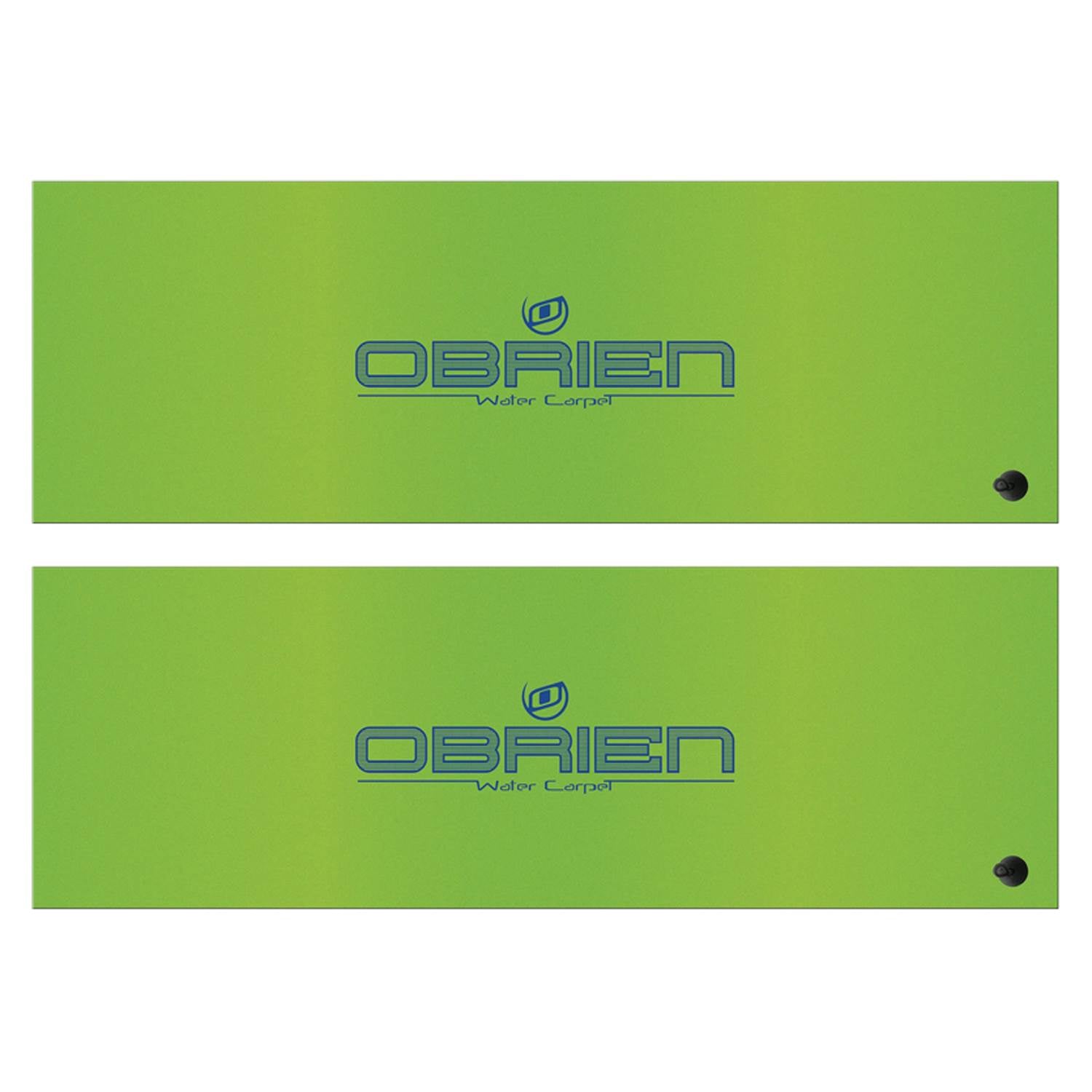 OBrien Water Carpet 18 x 6 Ft. 3 Layer Foam Lake Lounger Pad Mat, Green (2 Pack)