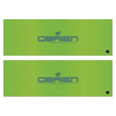 OBrien Water Carpet 18 x 6 Ft. 3 Layer Foam Lake Lounger Pad Mat, Green (2 Pack)