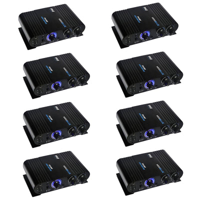 Pyle 90 Watt 8 Ohm Bluetooth Compact Home Studio Class T Amplifier (8 Pack)