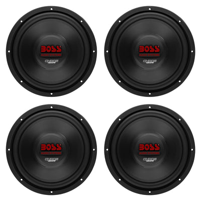 Boss 12" 1800W Car Subwoofer Audio DVC Power Sub Woofer 4 Ohm Stereo (4 Pack) - VMInnovations