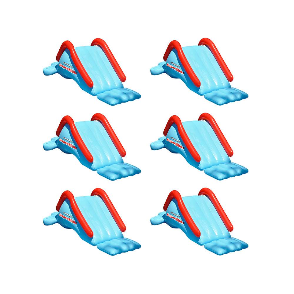 Swimline Super Water Slide Inflatable Swimming Pool Toy Kids Summer Fun (6 Pack)
