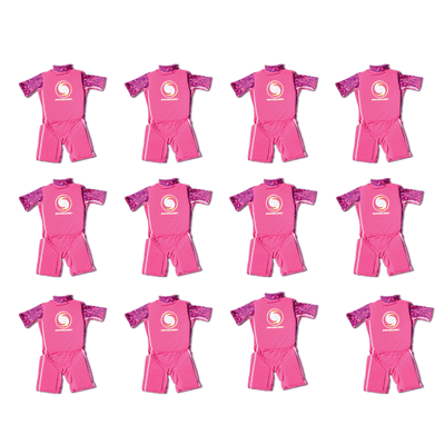 Swimline Lycra Girl's Floating Swim Trainer Wet Suit Life Vest 9893G (12 Pack)