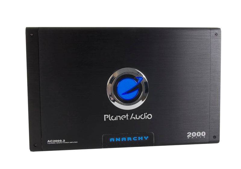PLANET AUDIO AC2000.2 2000W 2-Ch Amplifier Power Amp AC20002 + Remote (2 Pack)