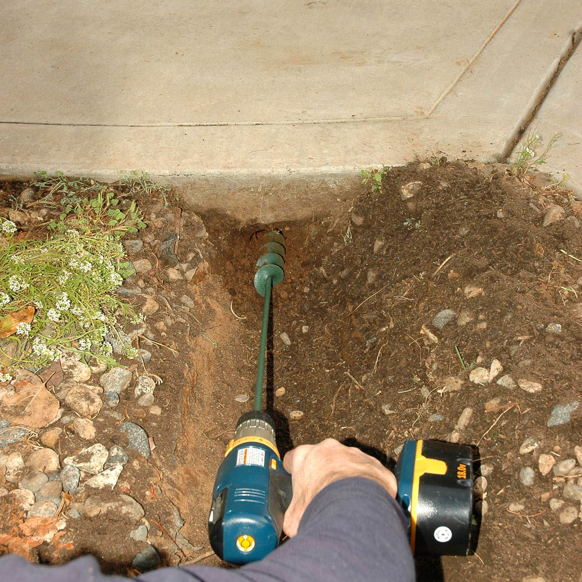 Yard Butler 30 Inch Roto Planter Garden Auger Digger for Drill Bit (Open Box)