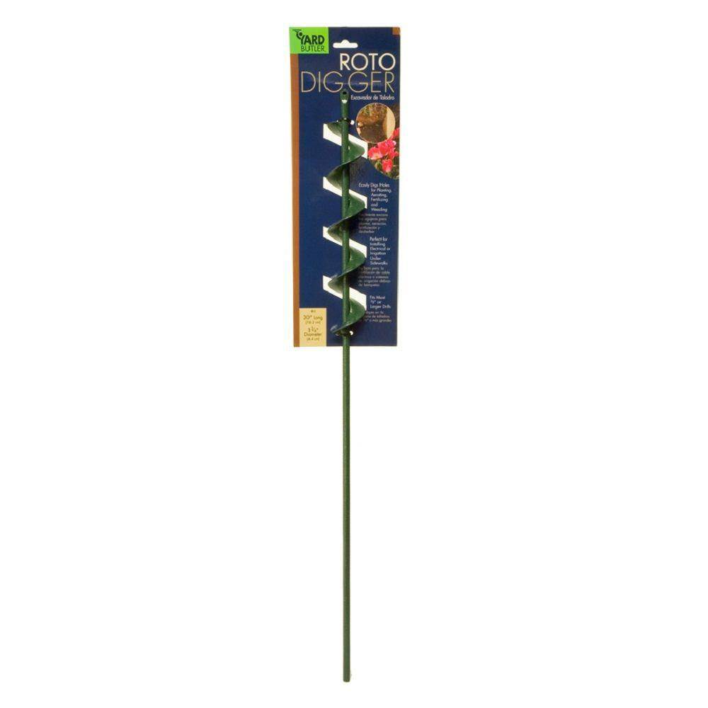 Yard Butler 30 Inch Roto Planter Garden Auger Digger for Drill Bit (Open Box)