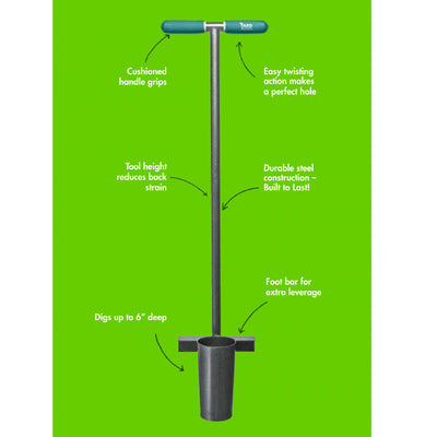 Yard Butler Heavy Duty Steel Long Handled Bulb Garden Yard Planter Tool (Used)
