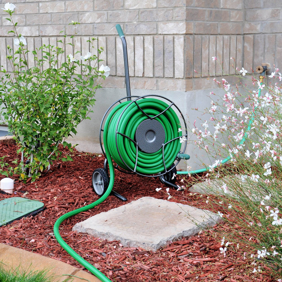 Yard Butler HTC-1 Compact Wheeled Snap On 100' Garden Hose Reel Truck (Used)