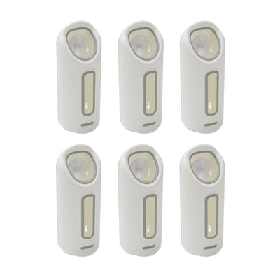 Madesmart Suction Cup Grocery Bag Saver Wall Holder Dispenser, White (6 Pack)
