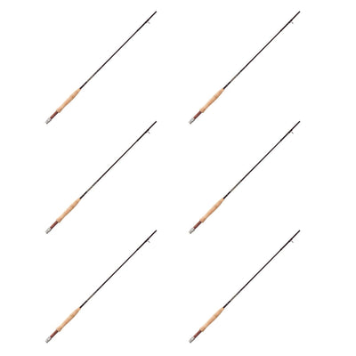 Redington Lightweight 4 Piece Trout Angler Small Fishing Rod, Red (6 Pack)