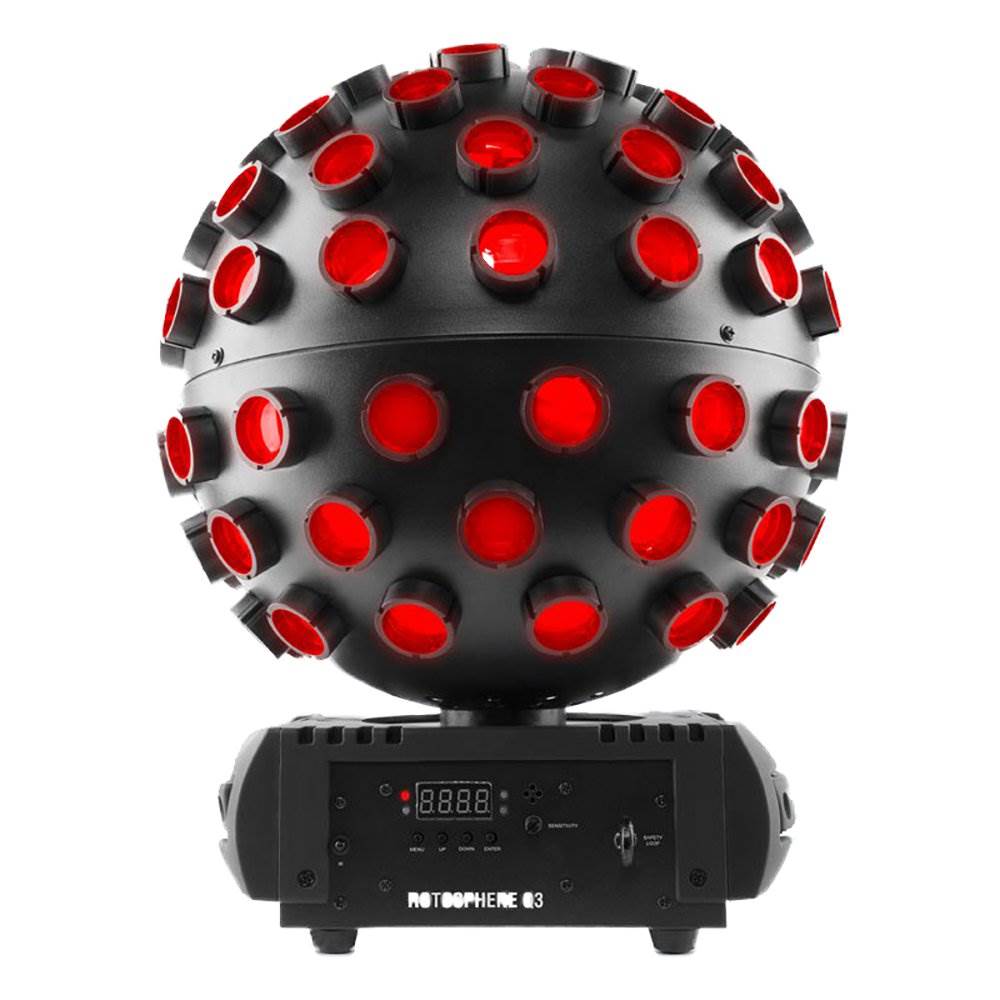 Chauvet DJ Rotosphere Q3 Rotating Mirror Ball LED Light Simulator (4 Pack) - VMInnovations