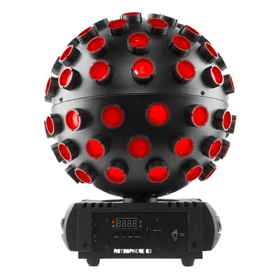 Chauvet DJ Rotosphere Q3 Rotating Mirror Ball LED Light Simulator (4 Pack) - VMInnovations