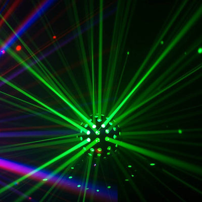 Chauvet DJ Rotosphere Q3 Rotating Mirror Ball LED Light Simulator (4 Pack) - VMInnovations