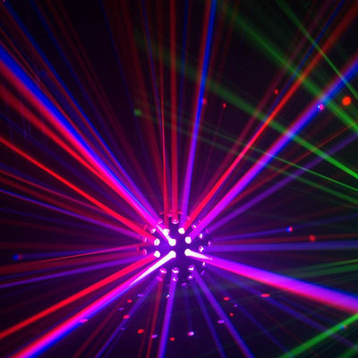 Chauvet DJ Rotosphere Q3 Rotating Mirror Ball LED Light Simulator (4 Pack) - VMInnovations