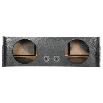 Q Power 2 Hole 10 Inch Vented Subwoofer Enclosure Sub Box for SUV (2 Pack)