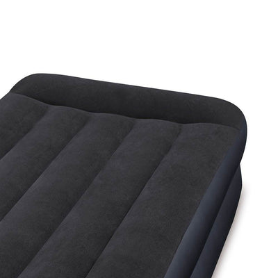 Intex Dura-Beam Pillow Rest Air Mattress Bed w/ Built-In Pump, Twin (2 Pack)