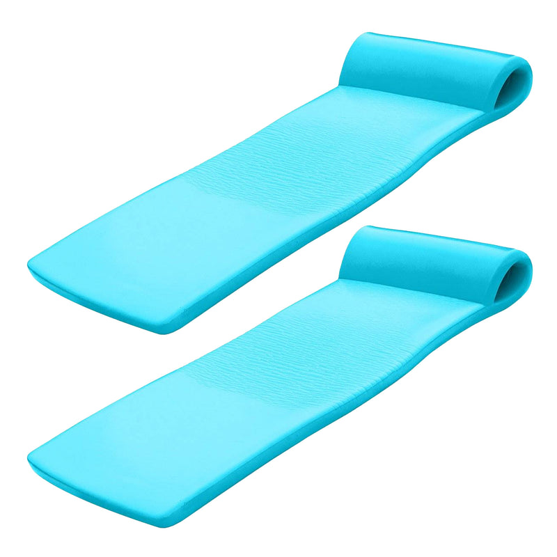 TRC Recreation Sunsation 70 Inch Foam Raft Lounger Pool Float, Teal (2 Pack)