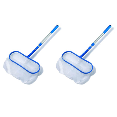 Hydrotools Promotional 4 foot Telescopic Pole Debris Spa Pool Rake (2 Pack) - VMInnovations
