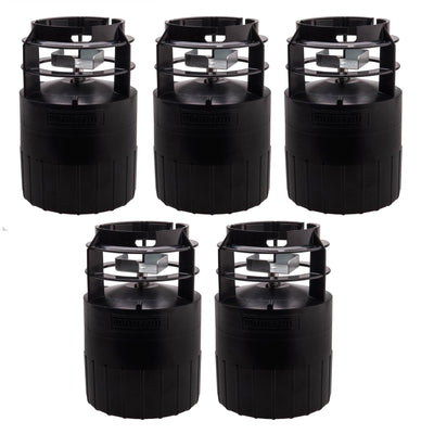 Moultrie Programmable Pro Hunter Quick-Lock Tripod Deer Feeder Kit (5 Pack)