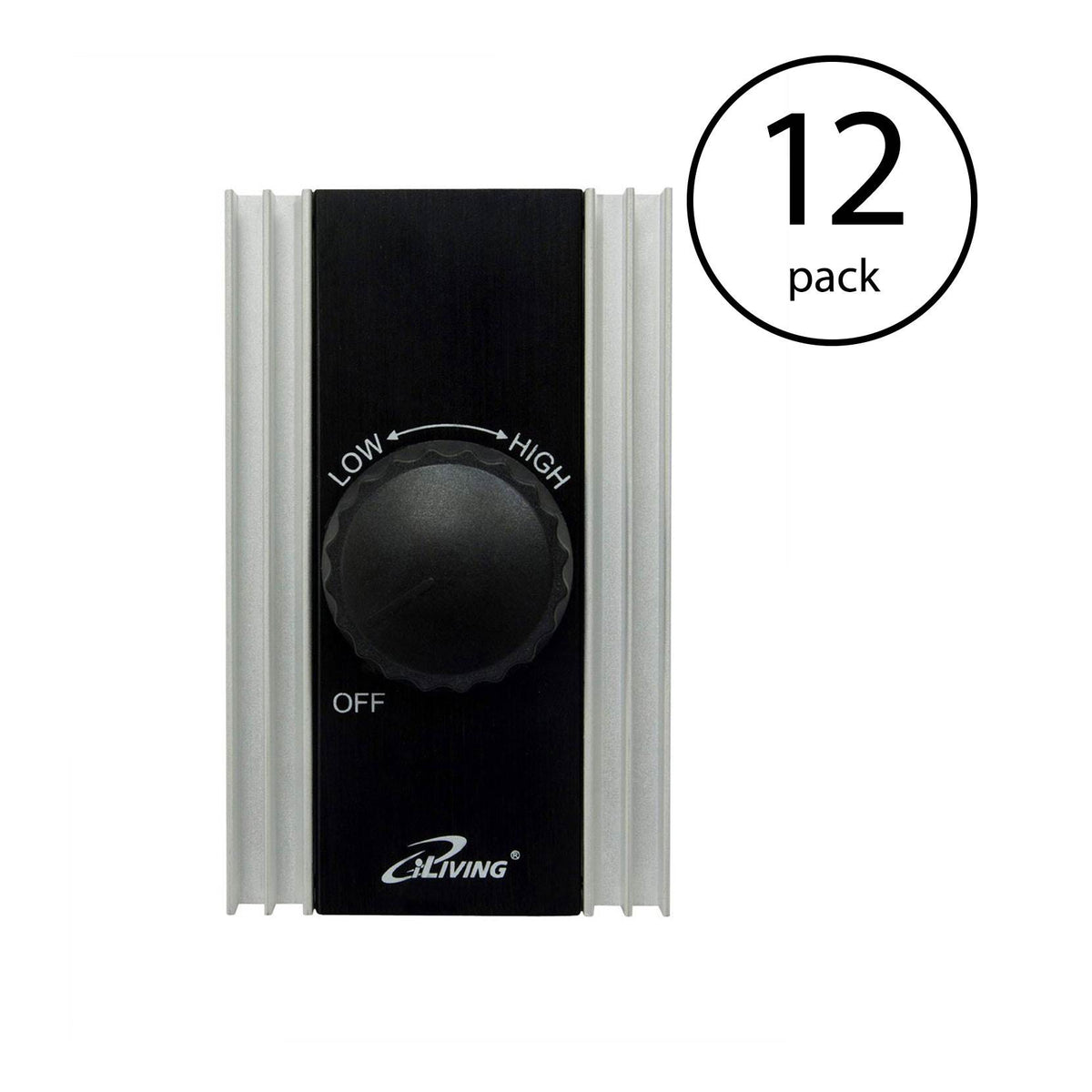 iLIVING Solid State Variable Adjustable Fan Speed Controller 120V 8A (12 Pack)