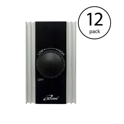 iLIVING Solid State Variable Adjustable Fan Speed Controller 120V 8A (12 Pack)