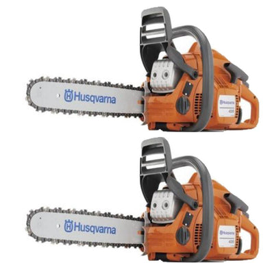 Husqvarna 435 16 Inch 40.9cc 2.2hp Gas Chainsaw (2 Pack) (Certified Refurbished)