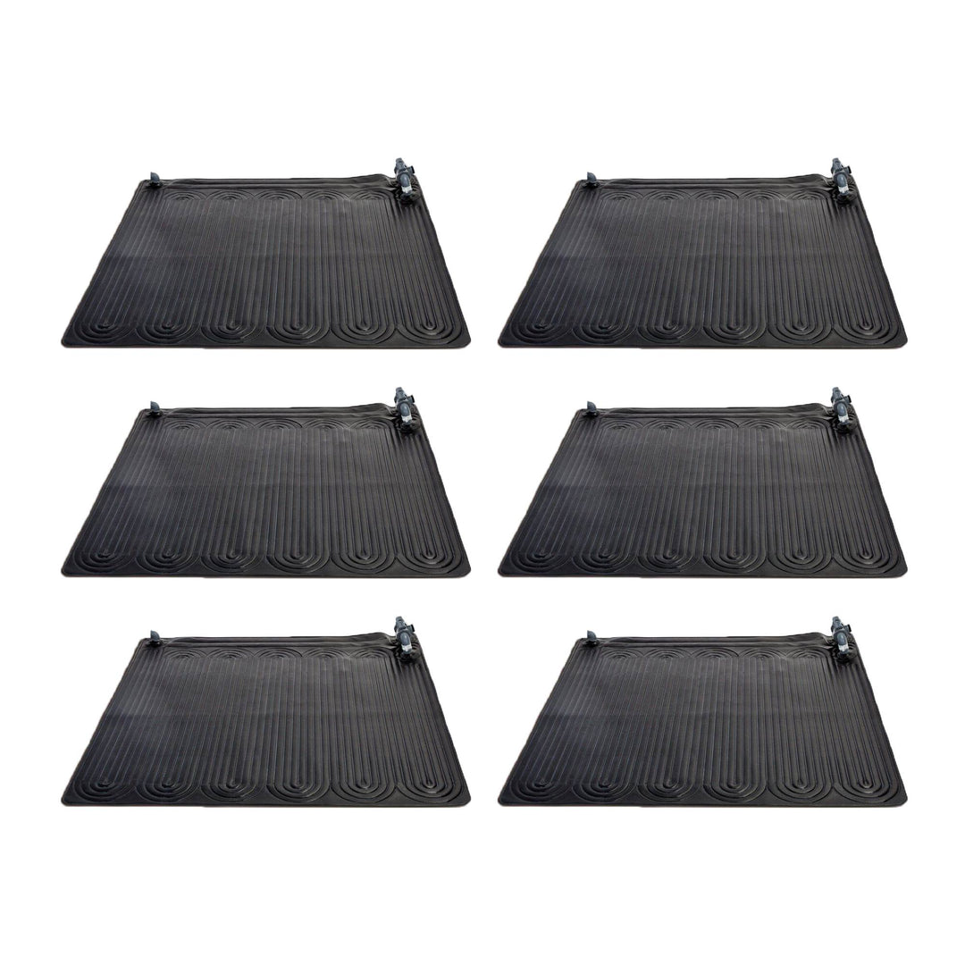 Intex 28685E Above Ground Swimming Pool Water Heater Solar Mat, Black (6 Pack)