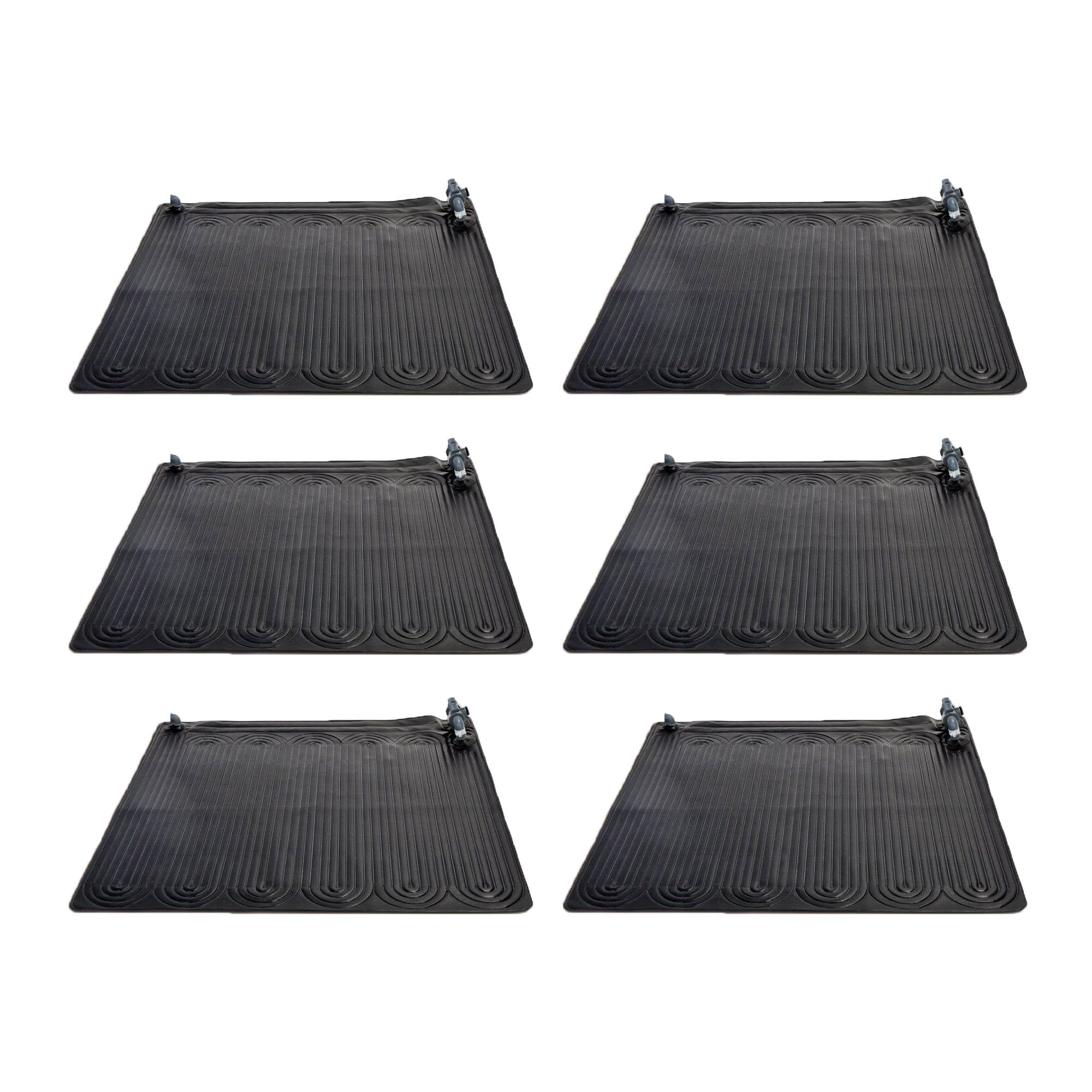 Intex 28685E Above Ground Swimming Pool Water Heater Solar Mat, Black (6 Pack) - VMInnovations