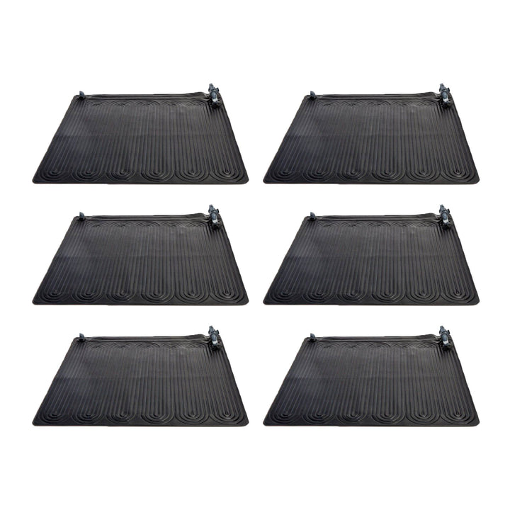 Intex 28685E Above Ground Swimming Pool Water Heater Solar Mat, Black (6 Pack)