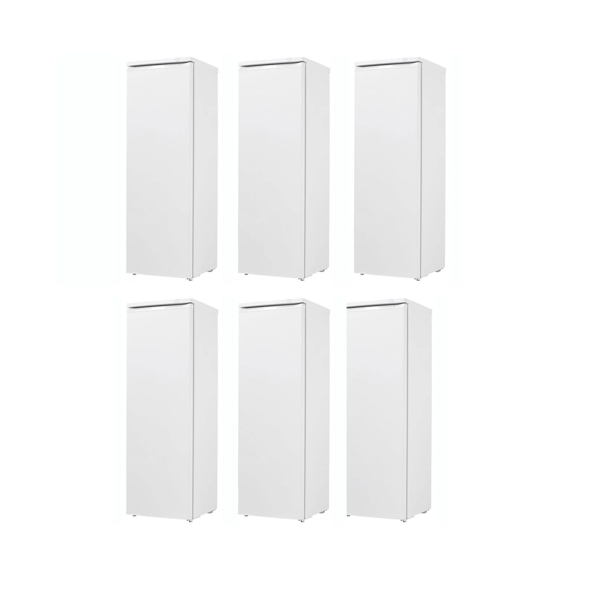 Danby 7.1 Cubic Feet Compact Large Upright Freezer Storage Chest, White (6 Pack)