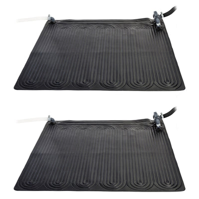 Intex Above Ground Swimming Pool Water Heater Solar Mat 28685E, Black (2 Pack)