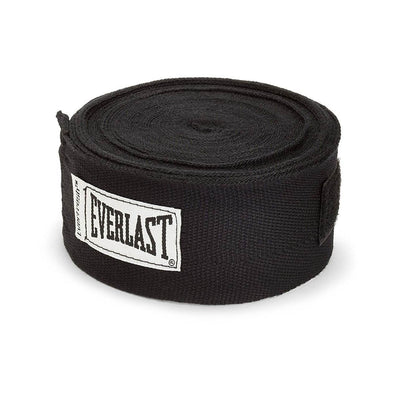 Everlast Plastic 11 Foot Speed Jump Rope and 120 Inch Boxing Hand Wraps, Black