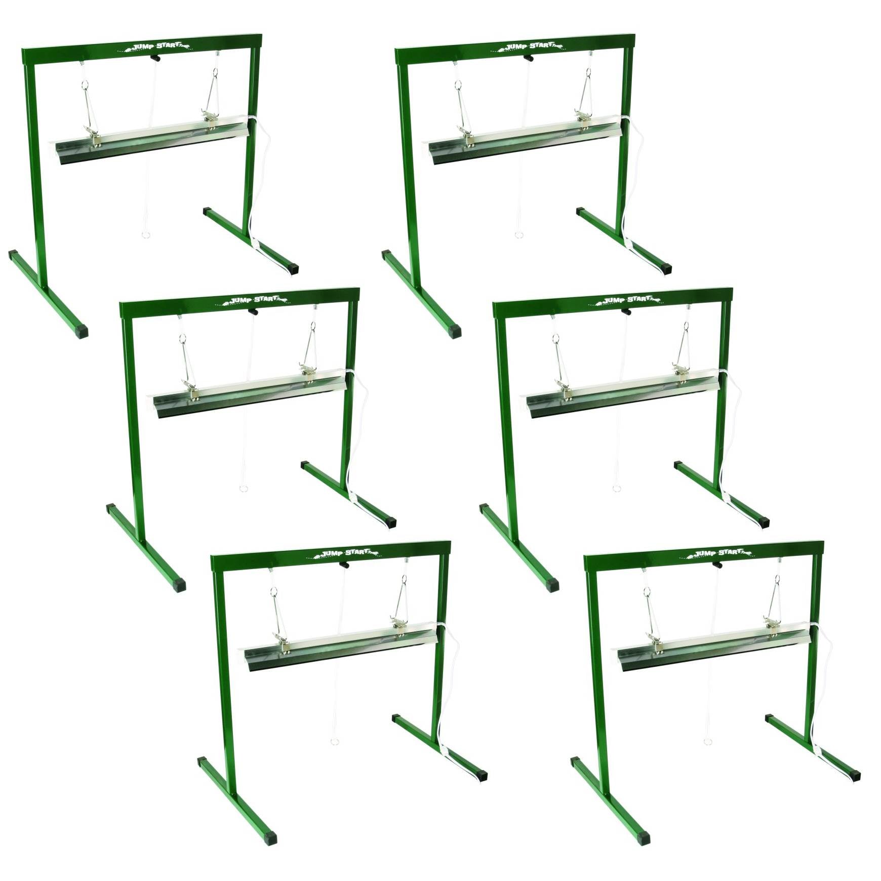Hydrofarm 24.5 Inch Jump Start 2 Foot T5 Grow Light System w/ 24W Tube (6 Pack)