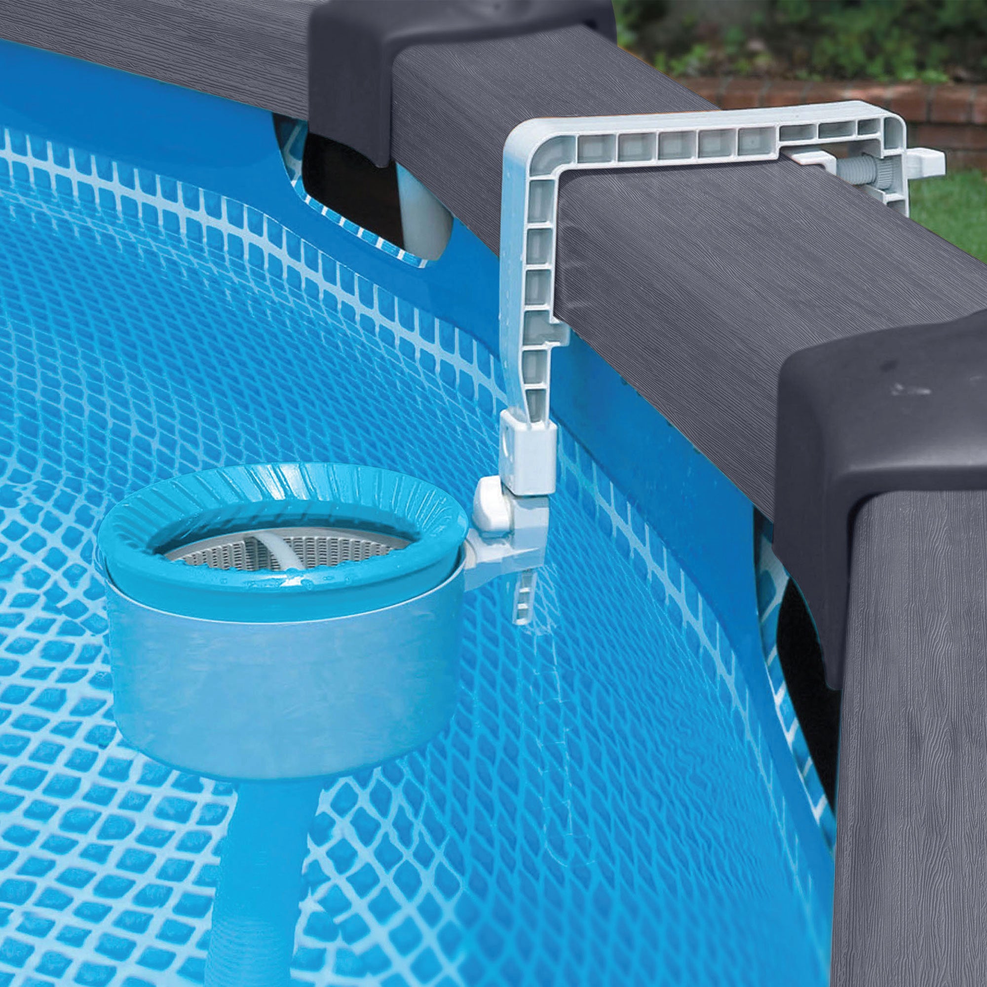 Intex 120V Krystal Clear Saltwater Pool System + Wall Mount Surface Skimmer - VMInnovations