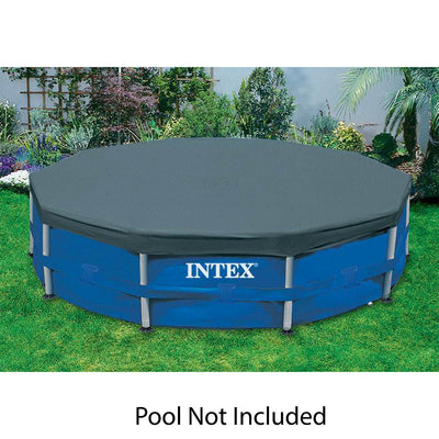 Intex 15 Foot Round Debris Cover and Vinyl Solar Cover for Above Ground Pools - VMInnovations