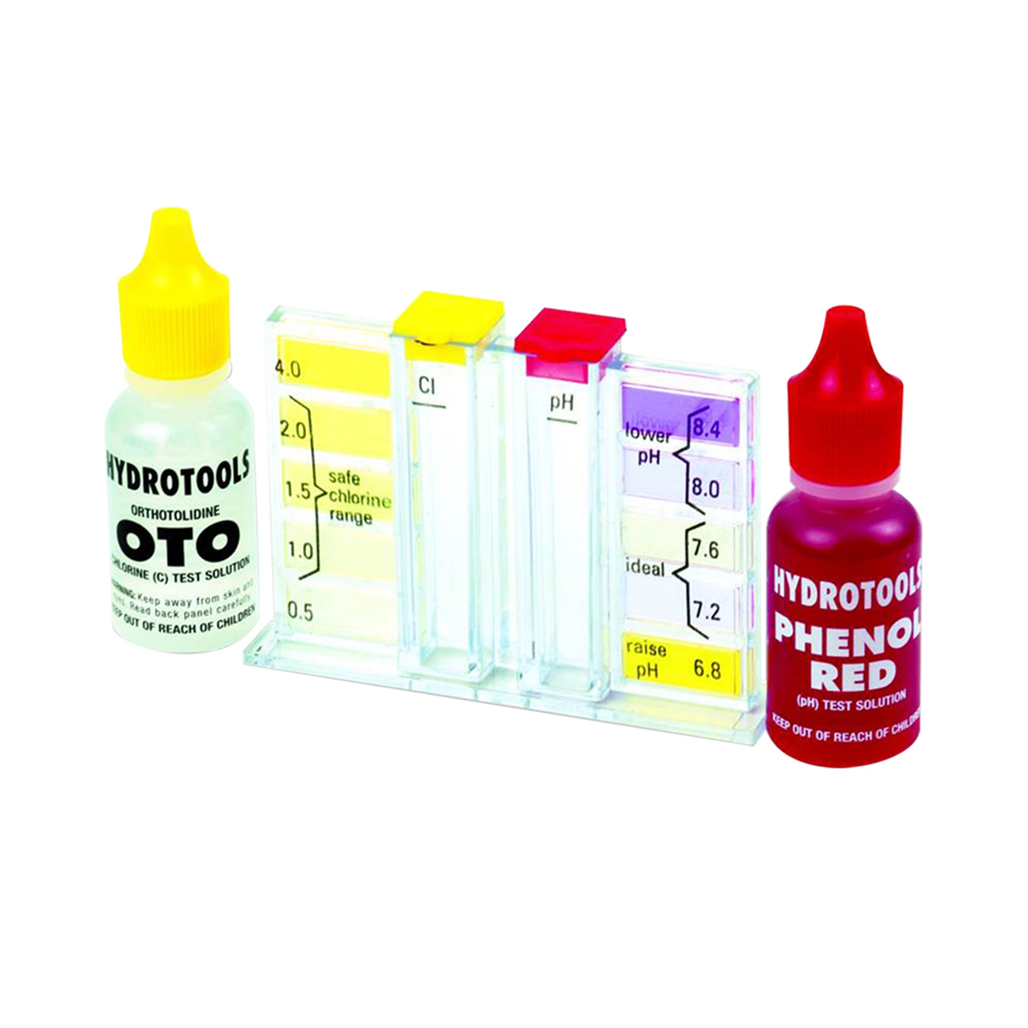 HydroTools Pool Spa Chlorine Bromine pH Water Testing Test Kit & Maintenance Kit