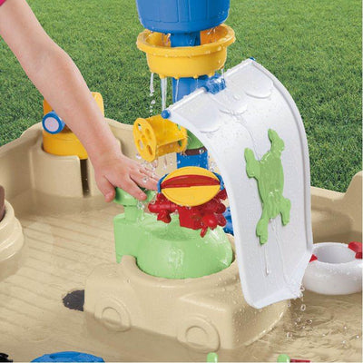 Little Tikes Anchors Away Pirate Ship Outdoor Play Water Table (2 Pack)