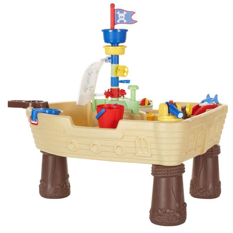 Little Tikes Anchors Away Pirate Ship Outdoor Play Water Table (2 Pack)